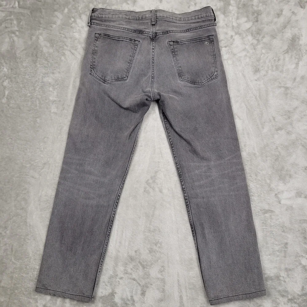 Rag & Bone Fit 2 Slim Button Fly Men's 32x26 Gray Wash Denim 5-Pocket Jeans